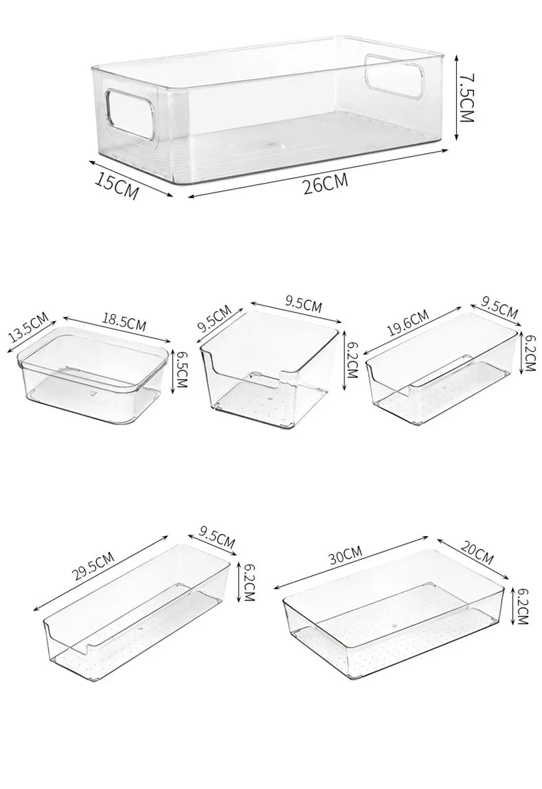 No loose items! Desktop Acrylic Containers
