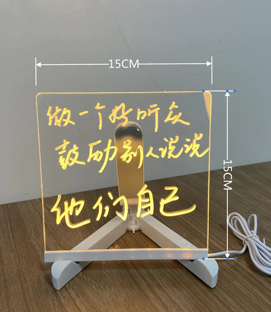 Acrylic Erasable Lighted Message Board