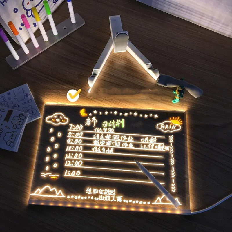 Acrylic Erasable Lighted Message Board