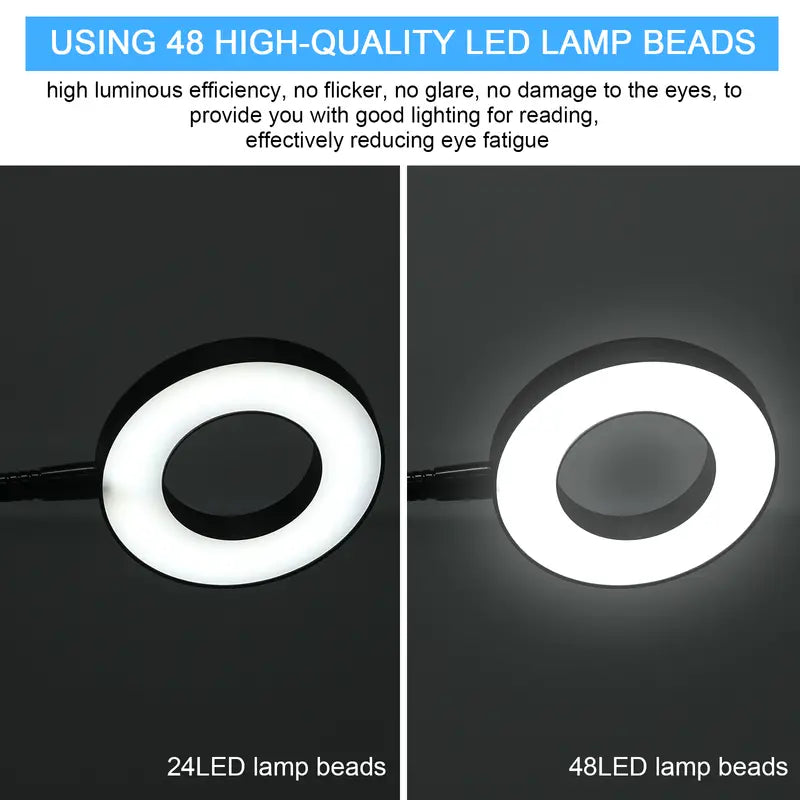 Adjustable Lamp for Video Calls with 3 Light Modes & Dimming