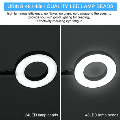 Adjustable Lamp for Video Calls with 3 Light Modes & Dimming