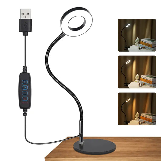 Adjustable Lamp for Video Calls with 3 Light Modes & Dimming