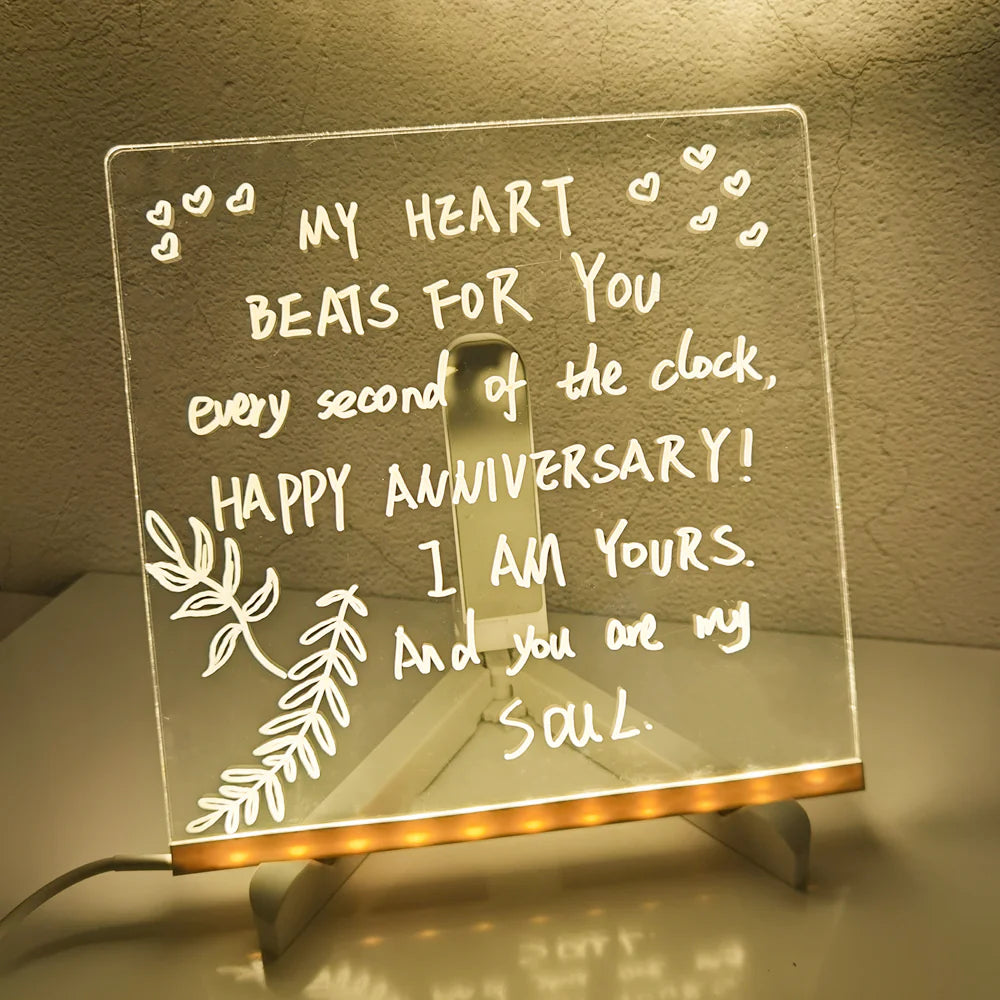 Acrylic Erasable Lighted Message Board