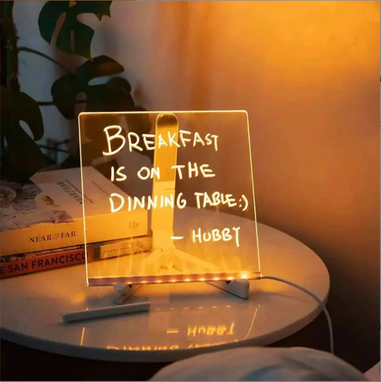 Acrylic Erasable Lighted Message Board